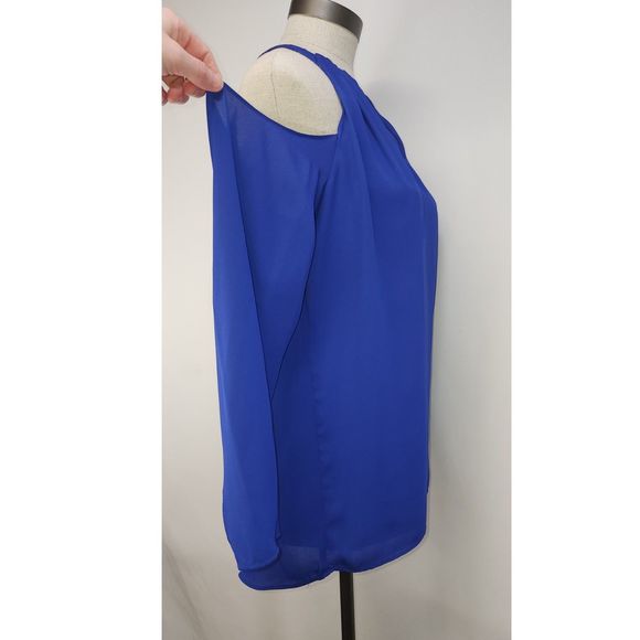 NWT Landa by Dora Landa Blue Off Shoulder Blouse Size S - Picture 3 of 7